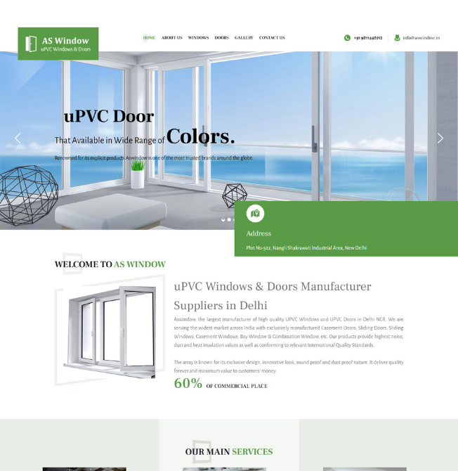 AS Window website and SEO project