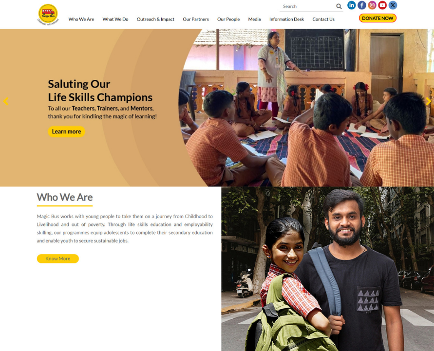 Magic Bus Foundation platform